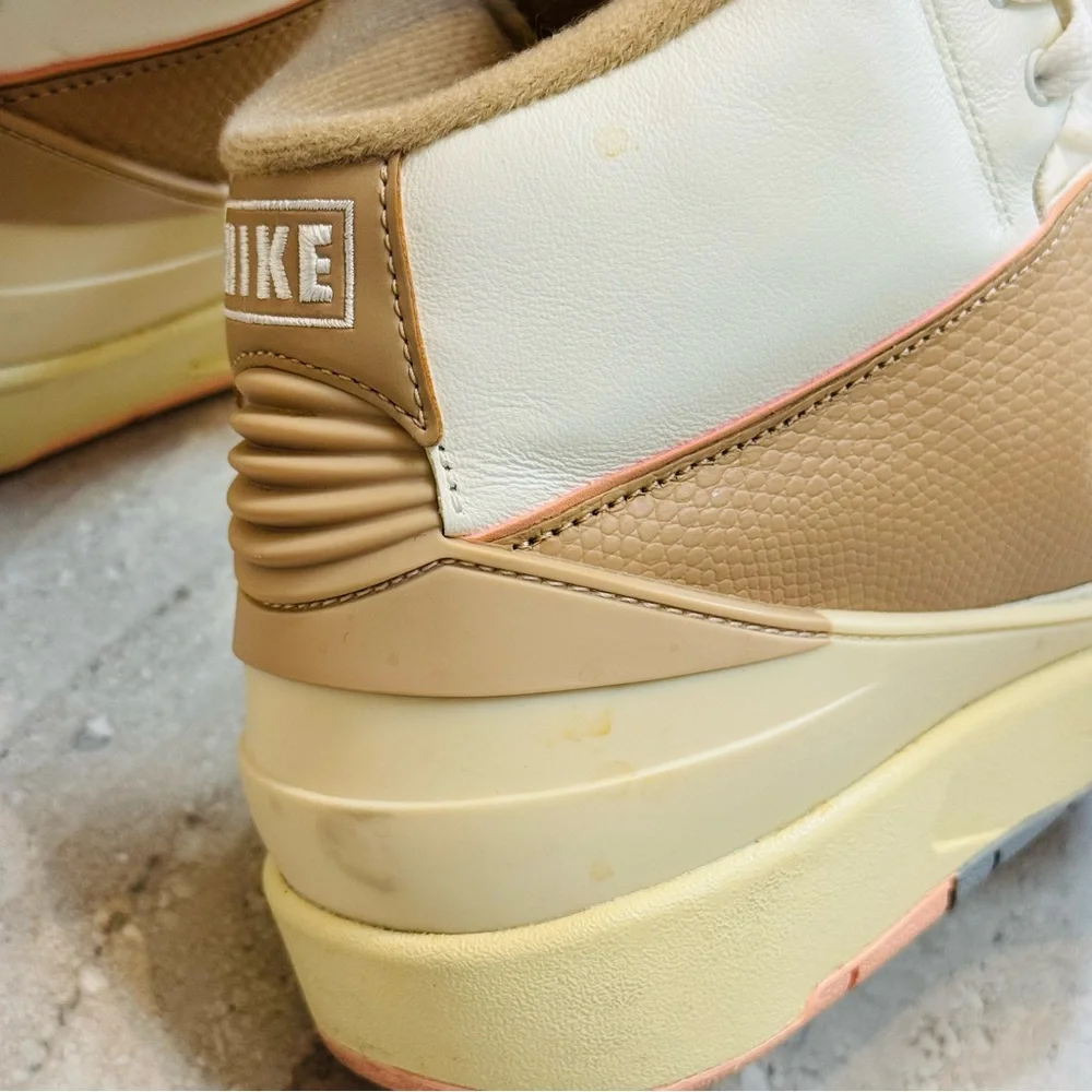Nike Women's Air Jordan White and Tan Sneakers - Picture 11 of 13